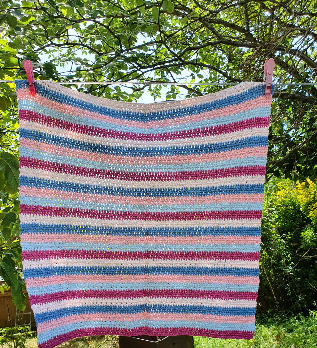 Cotton Stripes Baby Blanket