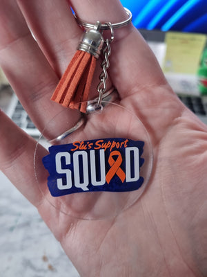 Stu's Support Squad Keyring